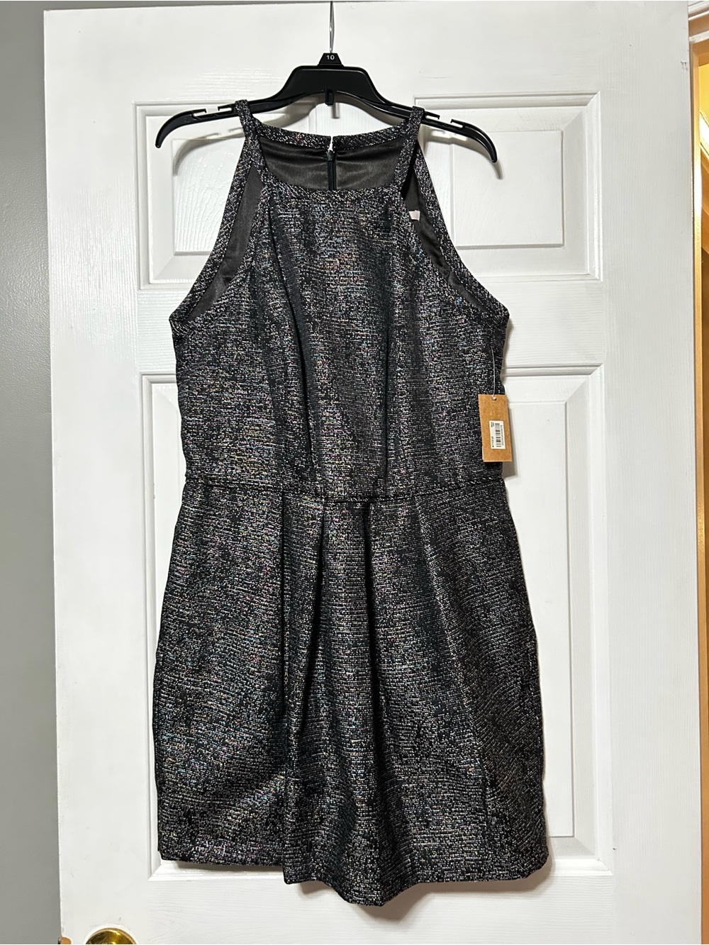 Rachel Roy Black Sparkle Cocktail Dress